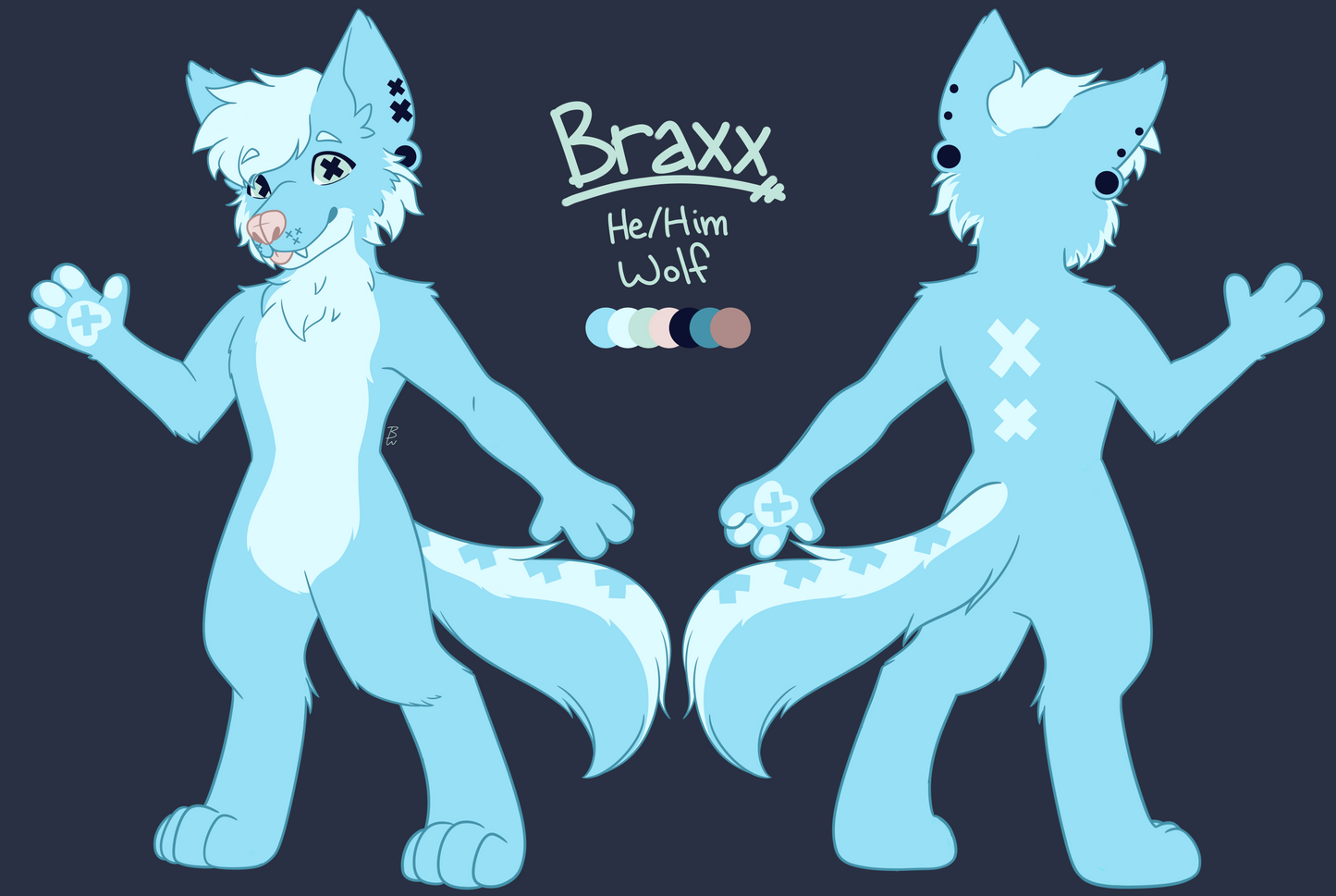 Custom Fursona Ref. Sheet